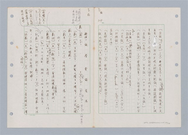 主要名稱：國台對照活用辭典印製手稿/副題名：ㄈㄚ~ㄈㄨˋ圖檔，第47張，共123張