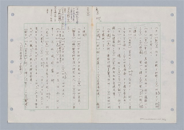 主要名稱：國台對照活用辭典印製手稿/副題名：ㄈㄚ~ㄈㄨˋ圖檔，第60張，共123張