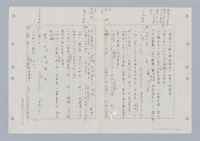 主要名稱：國台對照活用辭典印製手稿/副題名：ㄈㄚ~ㄈㄨˋ圖檔，第61張，共123張