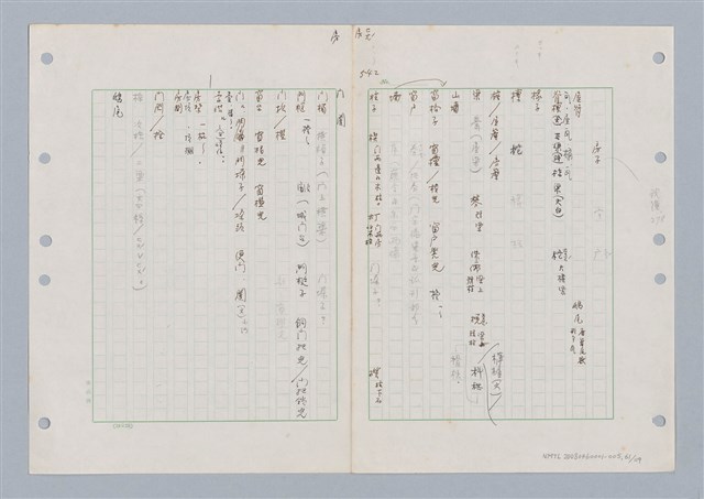 主要名稱：國台對照活用辭典印製手稿/副題名：ㄈㄚ~ㄈㄨˋ圖檔，第65張，共123張