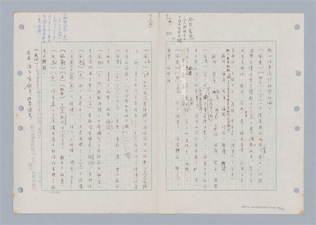 主要名稱：國台對照活用辭典印製手稿/副題名：ㄈㄚ~ㄈㄨˋ圖檔，第76張，共123張