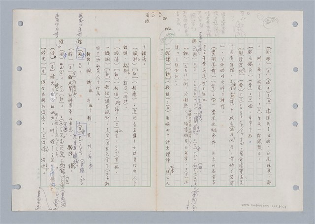 主要名稱：國台對照活用辭典印製手稿/副題名：ㄈㄚ~ㄈㄨˋ圖檔，第86張，共123張