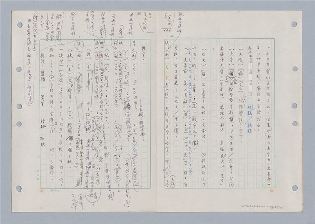 主要名稱：國台對照活用辭典印製手稿/副題名：ㄈㄚ~ㄈㄨˋ圖檔，第88張，共123張