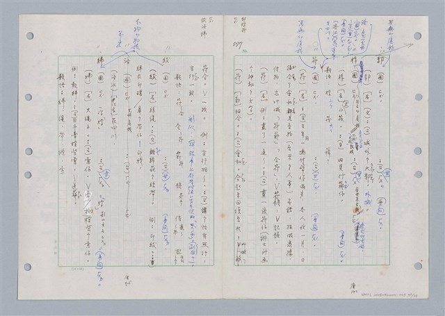 主要名稱：國台對照活用辭典印製手稿/副題名：ㄈㄚ~ㄈㄨˋ圖檔，第101張，共123張