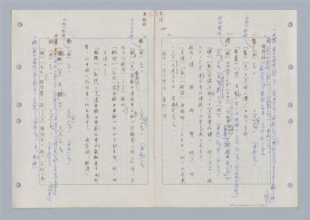 主要名稱：國台對照活用辭典印製手稿/副題名：ㄈㄚ~ㄈㄨˋ圖檔，第104張，共123張