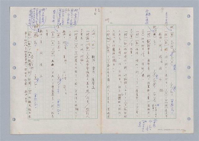 主要名稱：國台對照活用辭典印製手稿/副題名：ㄈㄚ~ㄈㄨˋ圖檔，第113張，共123張