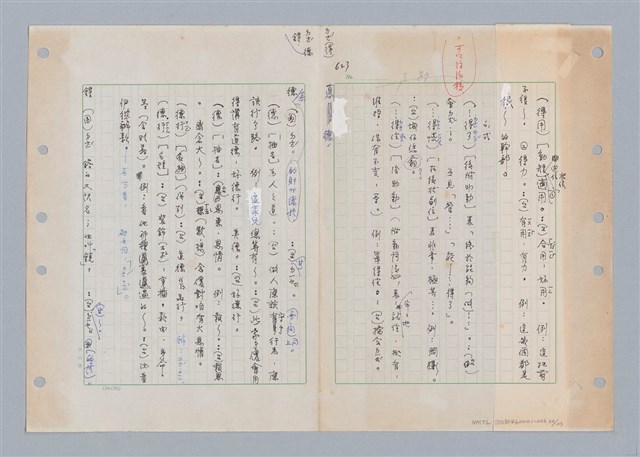 主要名稱：國台對照活用辭典印製手稿/副題名：ㄉㄚ~‧ㄉㄥ圖檔，第26張，共117張