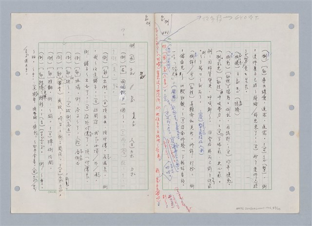 主要名稱：國台對照活用辭典印製手稿/副題名：ㄉㄚ~‧ㄉㄥ圖檔，第45張，共117張