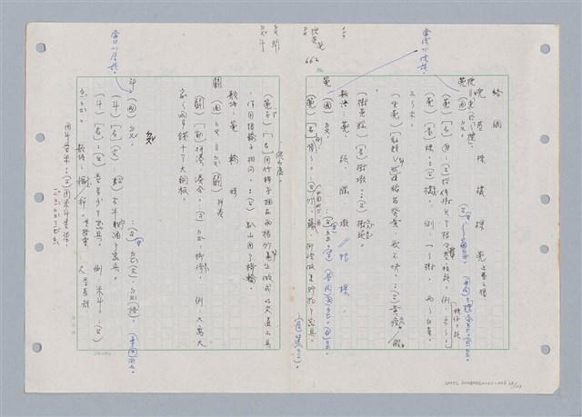 主要名稱：國台對照活用辭典印製手稿/副題名：ㄉㄚ~‧ㄉㄥ圖檔，第74張，共117張