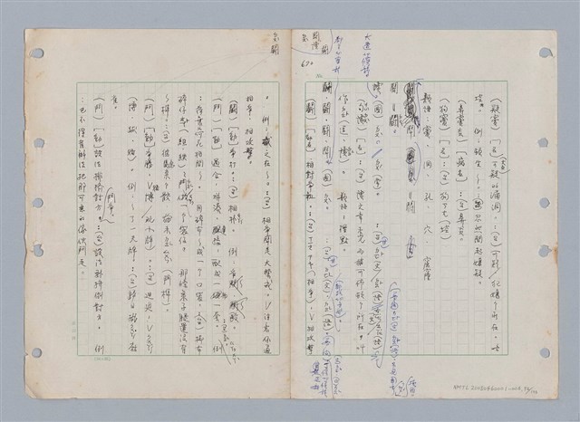 主要名稱：國台對照活用辭典印製手稿/副題名：ㄉㄚ~‧ㄉㄥ圖檔，第82張，共117張