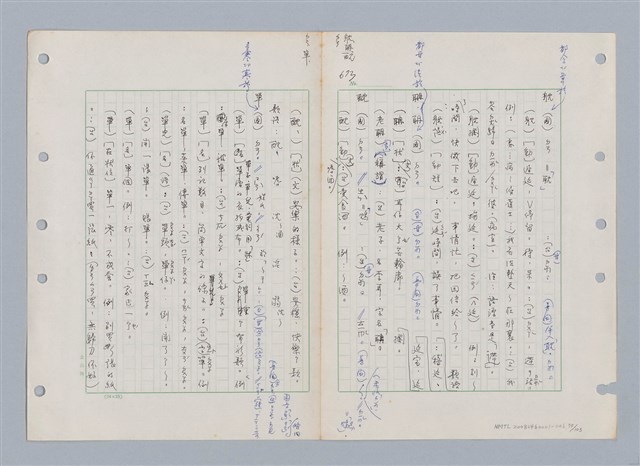 主要名稱：國台對照活用辭典印製手稿/副題名：ㄉㄚ~‧ㄉㄥ圖檔，第85張，共117張