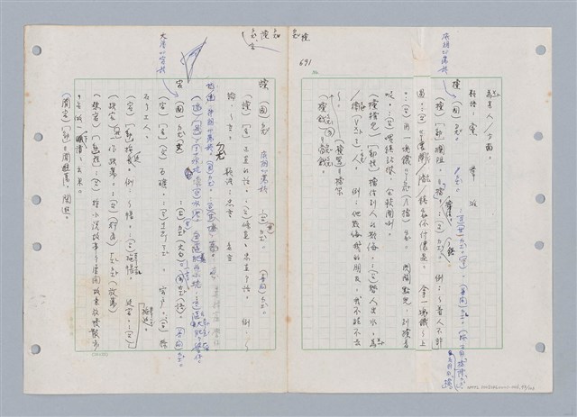 主要名稱：國台對照活用辭典印製手稿/副題名：ㄉㄚ~‧ㄉㄥ圖檔，第105張，共117張