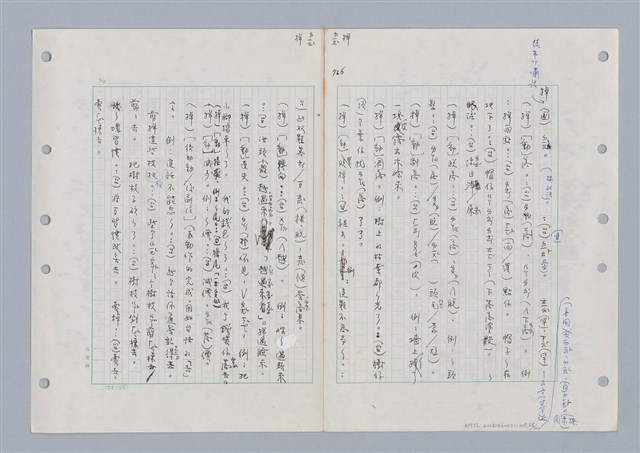 主要名稱：國台對照活用辭典印製手稿/副題名：ㄉ一~ㄉㄨㄥˋ圖檔，第25張，共102張