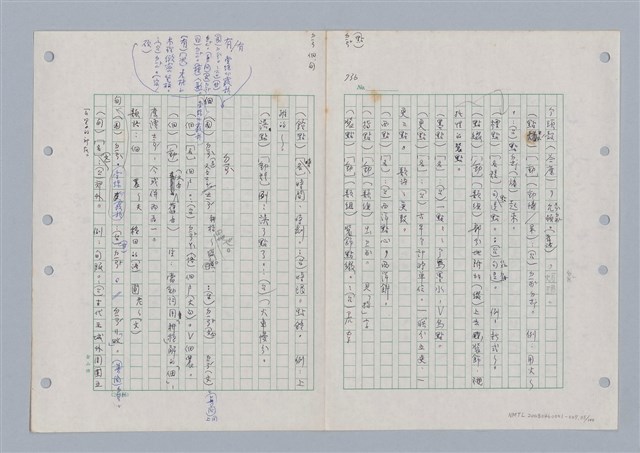 主要名稱：國台對照活用辭典印製手稿/副題名：ㄉ一~ㄉㄨㄥˋ圖檔，第35張，共102張