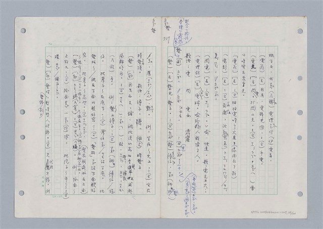 主要名稱：國台對照活用辭典印製手稿/副題名：ㄉ一~ㄉㄨㄥˋ圖檔，第38張，共102張