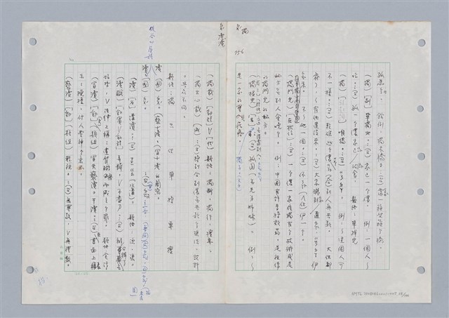 主要名稱：國台對照活用辭典印製手稿/副題名：ㄉ一~ㄉㄨㄥˋ圖檔，第55張，共102張