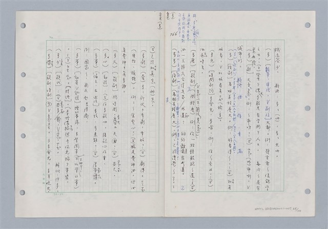 主要名稱：國台對照活用辭典印製手稿/副題名：ㄉ一~ㄉㄨㄥˋ圖檔，第65張，共102張