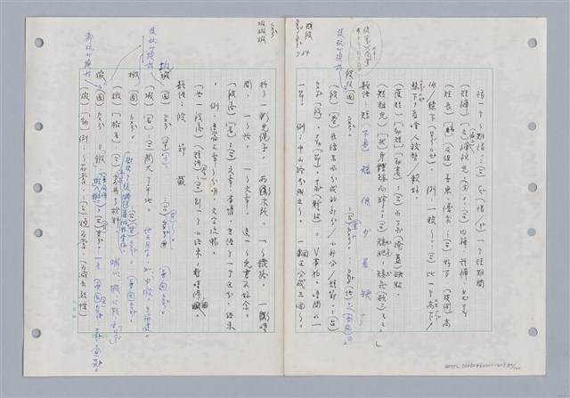 主要名稱：國台對照活用辭典印製手稿/副題名：ㄉ一~ㄉㄨㄥˋ圖檔，第83張，共102張