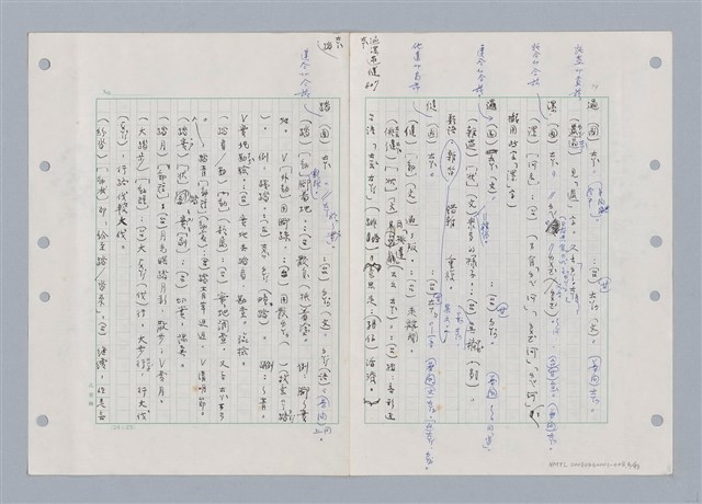 主要名稱：國台對照活用辭典印製手稿/副題名：ㄊㄚ~ㄊ一ˋ圖檔，第6張，共95張
