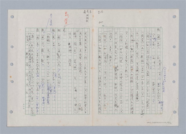主要名稱：國台對照活用辭典印製手稿/副題名：ㄊㄚ~ㄊ一ˋ圖檔，第24張，共95張