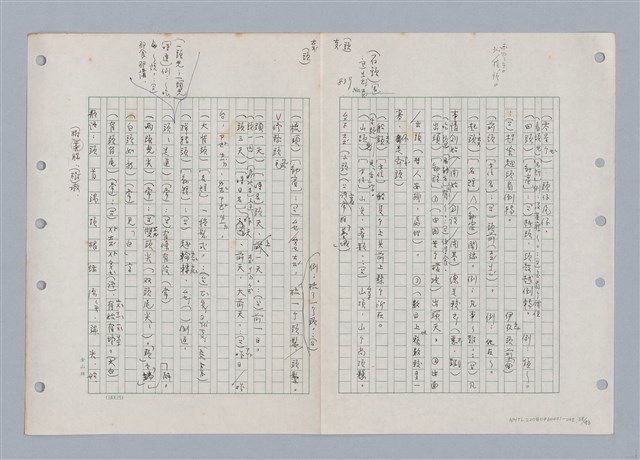 主要名稱：國台對照活用辭典印製手稿/副題名：ㄊㄚ~ㄊ一ˋ圖檔，第38張，共95張