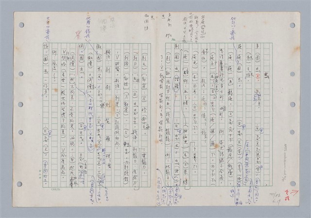 主要名稱：國台對照活用辭典印製手稿/副題名：ㄊㄚ~ㄊ一ˋ圖檔，第92張，共95張