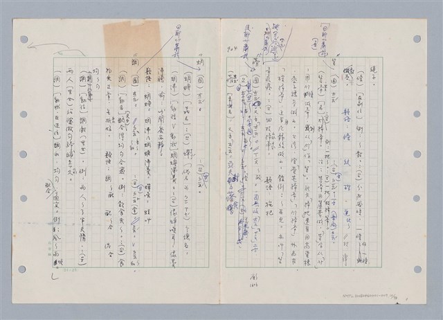 主要名稱：國台對照活用辭典印製手稿/副題名：ㄊ一ˋ~ㄊㄨㄥˋ圖檔，第12張，共105張