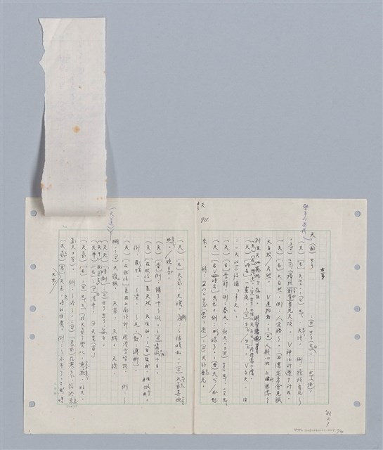 主要名稱：國台對照活用辭典印製手稿/副題名：ㄊ一ˋ~ㄊㄨㄥˋ圖檔，第20張，共105張