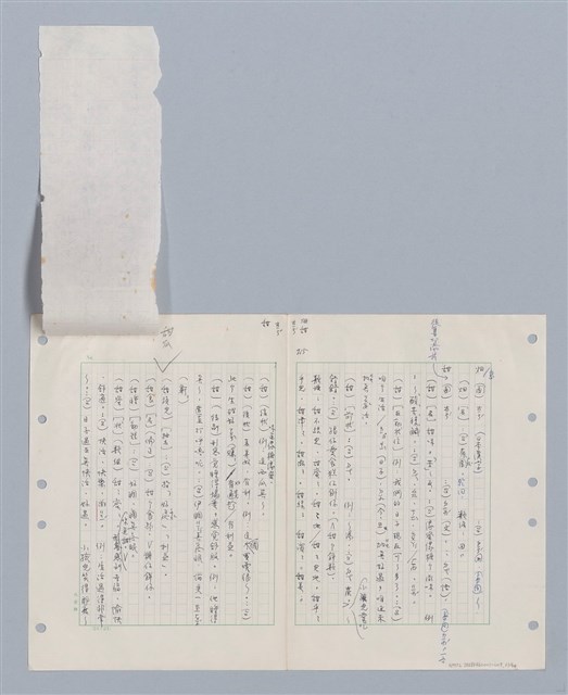 主要名稱：國台對照活用辭典印製手稿/副題名：ㄊ一ˋ~ㄊㄨㄥˋ圖檔，第25張，共105張