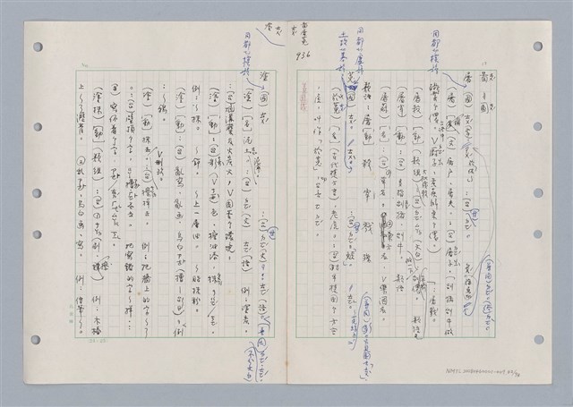 主要名稱：國台對照活用辭典印製手稿/副題名：ㄊ一ˋ~ㄊㄨㄥˋ圖檔，第47張，共105張