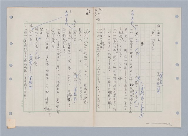 主要名稱：國台對照活用辭典印製手稿/副題名：ㄊ一ˋ~ㄊㄨㄥˋ圖檔，第54張，共105張