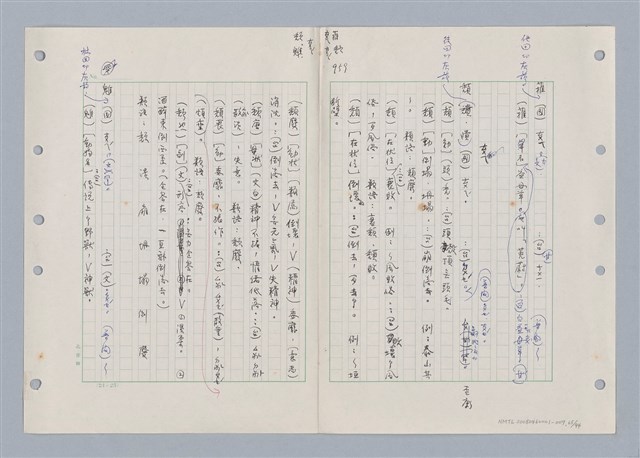 主要名稱：國台對照活用辭典印製手稿/副題名：ㄊ一ˋ~ㄊㄨㄥˋ圖檔，第72張，共105張