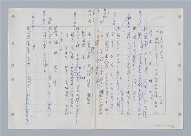 主要名稱：國台對照活用辭典印製手稿/副題名：ㄊ一ˋ~ㄊㄨㄥˋ圖檔，第79張，共105張