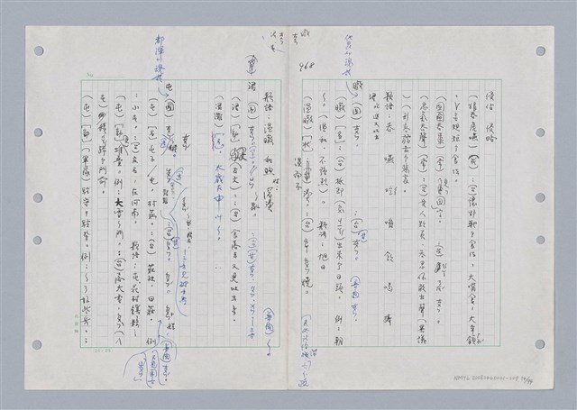 主要名稱：國台對照活用辭典印製手稿/副題名：ㄊ一ˋ~ㄊㄨㄥˋ圖檔，第81張，共105張