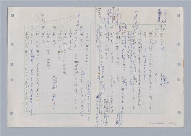 主要名稱：國台對照活用辭典印製手稿/副題名：ㄊ一ˋ~ㄊㄨㄥˋ圖檔，第94張，共105張