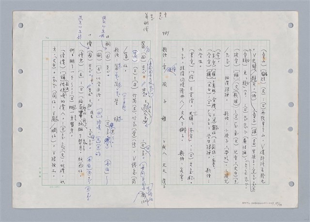 主要名稱：國台對照活用辭典印製手稿/副題名：ㄊ一ˋ~ㄊㄨㄥˋ圖檔，第96張，共105張