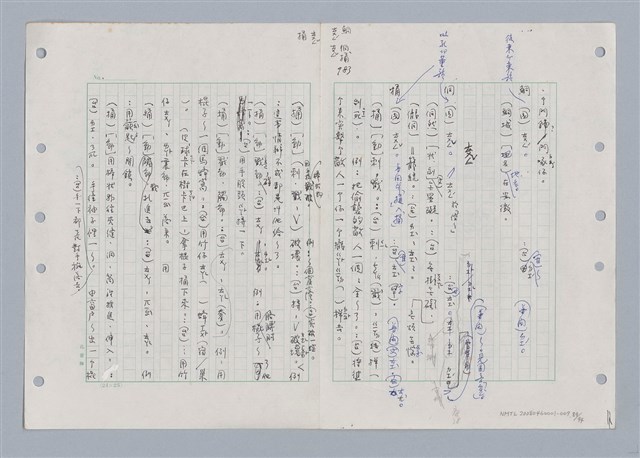 主要名稱：國台對照活用辭典印製手稿/副題名：ㄊ一ˋ~ㄊㄨㄥˋ圖檔，第98張，共105張