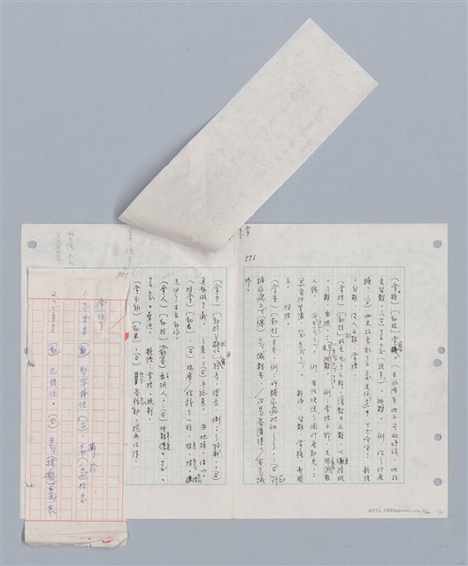 主要名稱：國台對照活用辭典印製手稿/副題名：ㄋㄚ~ㄋ一ˋ圖檔，第4張，共67張