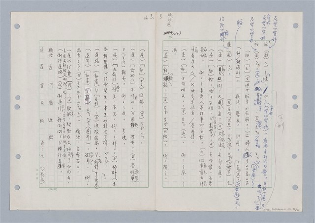 主要名稱：國台對照活用辭典印製手稿/副題名：ㄋㄚ~ㄋ一ˋ圖檔，第62張，共67張