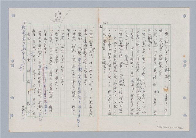 主要名稱：國台對照活用辭典印製手稿/副題名：ㄋ一ㄚˊ~ㄌ一圖檔，第67張，共130張