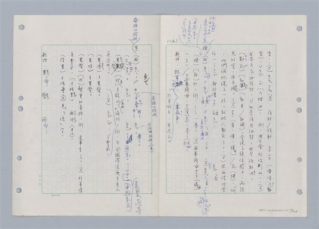 主要名稱：國台對照活用辭典印製手稿/副題名：ㄋ一ㄚˊ~ㄌ一圖檔，第78張，共130張