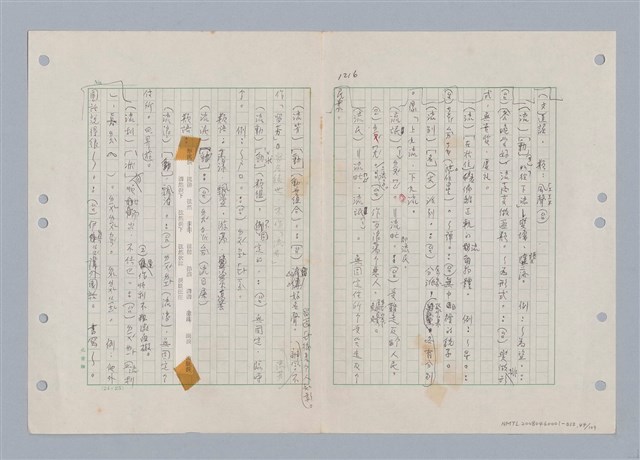 主要名稱：國台對照活用辭典印製手稿/副題名：ㄌ一ˊ~ㄌ一ㄥˋ圖檔，第45張，共111張