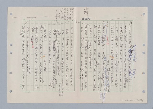 主要名稱：國台對照活用辭典印製手稿/副題名：ㄌ一ˊ~ㄌ一ㄥˋ圖檔，第65張，共111張