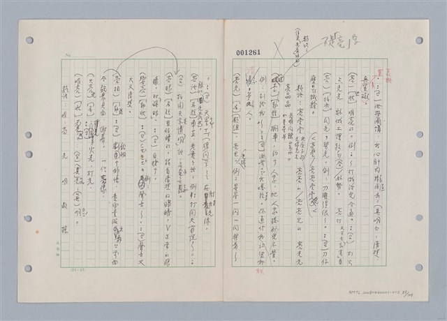 主要名稱：國台對照活用辭典印製手稿/副題名：ㄌ一ˊ~ㄌ一ㄥˋ圖檔，第90張，共111張