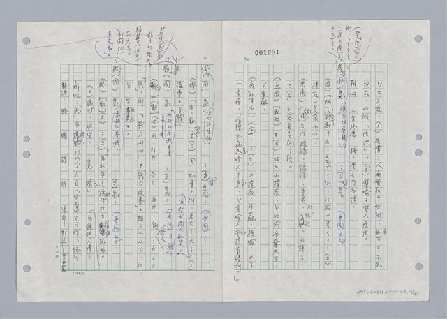 主要名稱：國台對照活用辭典印製手稿/副題名：ㄌㄨ~ㄍㄡˋ圖檔，第11張，共144張