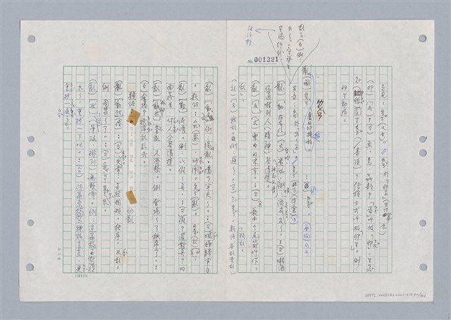 主要名稱：國台對照活用辭典印製手稿/副題名：ㄌㄨ~ㄍㄡˋ圖檔，第41張，共144張