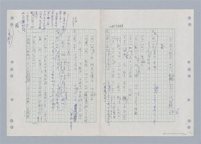 主要名稱：國台對照活用辭典印製手稿/副題名：ㄎㄚ~ㄎㄨㄥˋ圖檔，第86張，共144張