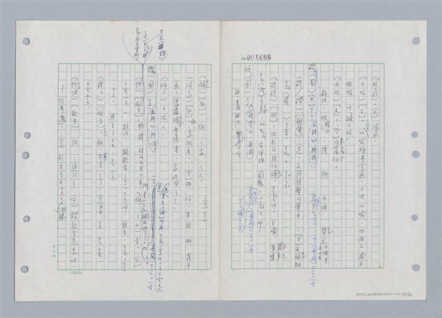 主要名稱：國台對照活用辭典印製手稿/副題名：ㄎㄚ~ㄎㄨㄥˋ圖檔，第89張，共144張