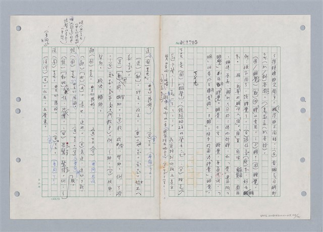 主要名稱：國台對照活用辭典印製手稿/副題名：ㄎㄚ~ㄎㄨㄥˋ圖檔，第128張，共144張