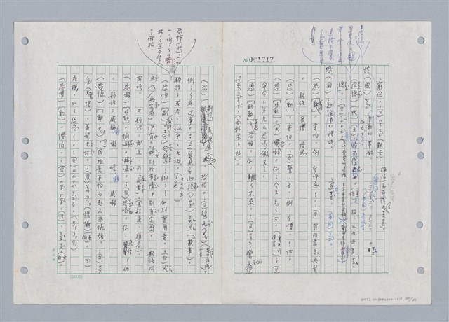 主要名稱：國台對照活用辭典印製手稿/副題名：ㄎㄚ~ㄎㄨㄥˋ圖檔，第140張，共144張